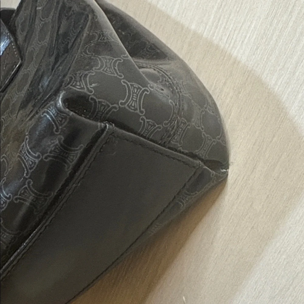 Vintage Celine Macadam PVC Mini Tote‎ – Black 11